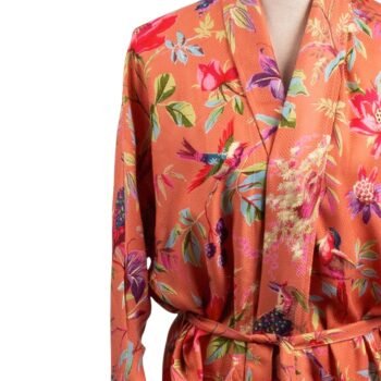 Kimono VIONA ORANGE detalė – dizaino studija follow11.lt – Jovita Bingelytė
