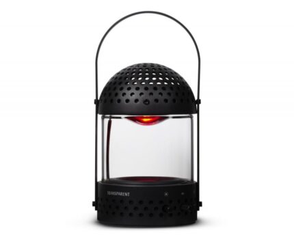 Garso kolonėlė Small Transparent Speaker – priekis – dizaino studija follow11.lt – Jovita Bingelytė