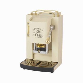 Kavos aparatas Pro Deluxe, smėlio spalvos su aukso detalėmis : dizaino studija follow11.lt – Jovita Bingelytė