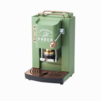 Kavos aparatas Pro Deluxe, žalios spalvos su vario detalėmis : dizaino studija follow11.lt – Jovita Bingelytė