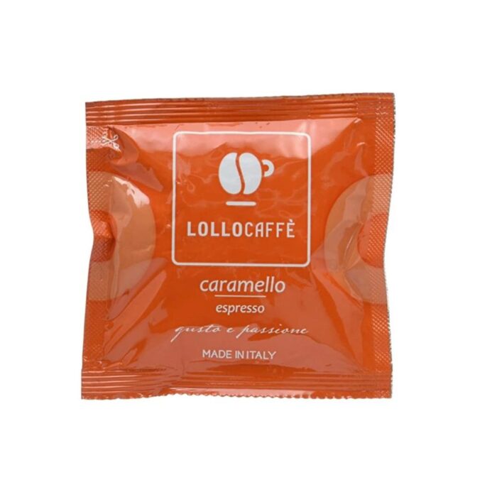 Aromatizuotos kavos pagalvėlės Lollo Café Caramello, 30 vnt., ryškios karamelės natos – dizaino studija follow11.lt – Jovita Bingelytė