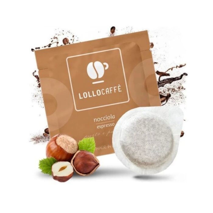 Aromatizuotos kavos pagalvėlės Lollo Café Nocciola, 30 vnt., su skrudintų lazdynų riešutų aromatu – dizaino studija follow11.lt – Jovita Bingelytė
