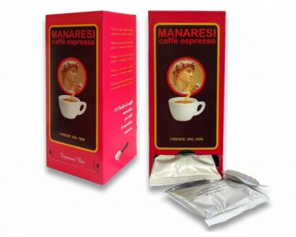 Kavos pagalvėlės Manaresi Caffe Espresso, 80% Arabica ir 20% Robusta, 18 vnt. – dizaino studija follow11.lt – Jovita Bingelytė