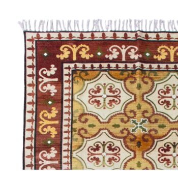 Kilimas SORINA – prabangus, elegantiškas kilimas rudos ir geltonos spalvų derinio : dizaino studija follow11.lt – Jovita Bingelytė