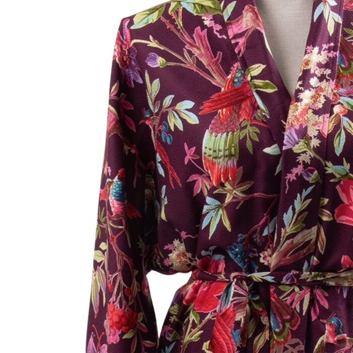 Kimono VIONA PURPLE audinys – dizaino studija follow11.lt – Jovita Bingelytė