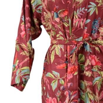 VIONA WINE kimono – chalatai kimono moterims, raudonas, elegantiškas, prabangus : dizaino studija follow11.lt – Jovita Bingelytė
