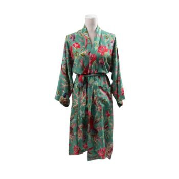 Kimono VIONA GREEN priekinis vaizdas – dizaino studija follow11.lt – Jovita Bingelytė