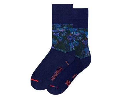Meno kojinės Claude Monet – Water Lilies, stilingos ir komfortiškos : dizaino studija follow11.lt – Jovita Bingelytė