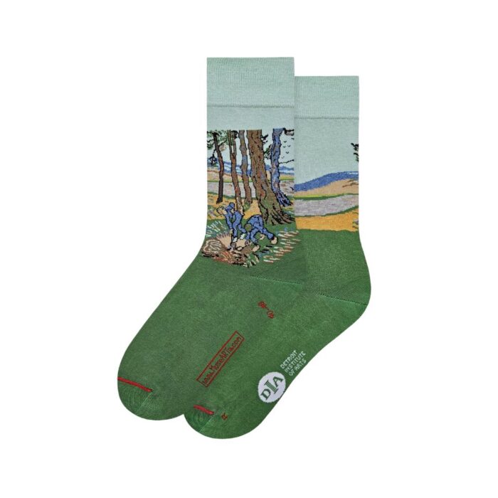Meniško dizaino kojinės „The Excavators“ su van Gogh meno motyvu: dizaino studija follow11.lt – Jovita Bingelytė