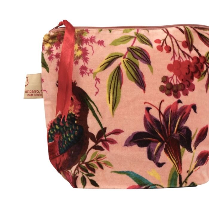 Kosmetinė ARYA PINK – žalia, marga moteriška kosmetinė : dizaino studija follow11.lt – Jovita Bingelytė