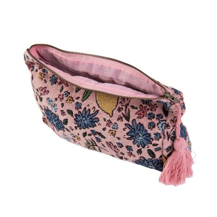 Kosmetinė LIMONA – geltona, marga, rožinė spalvinga kosmetinė : dizaino studija follow11.lt – Jovita Bingelytė