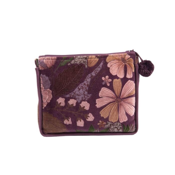 LUMA Purple kosmetinė – minkšto veliūro kosmetinė kelionėms ir kasdienai : dizaino studija follow11.lt – Jovita Bingelytė