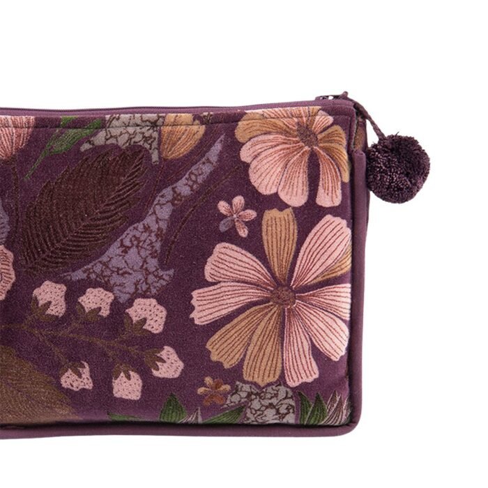 Kosmetinė LUMA Purple – prabangi veliūrinė kosmetinė moterims su violetiniu atspalviu : dizaino studija follow11.lt – Jovita Bingelytė