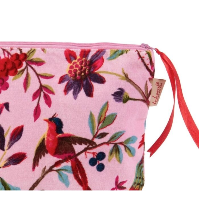 Kosmetinė FAYELLE – žalia, marga, rožinė veliūrinė kosmetinė : dizaino studija follow11.lt – Jovita Bingelytė