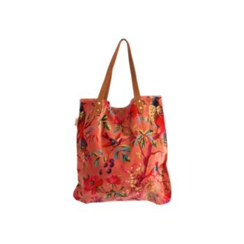 Pirkinių krepšys ARYA TERRA – pirkinių krepšys moterims, veliūrinis, talpus, marga spalva : dizaino studija follow11.lt – Jovita Bingelytė