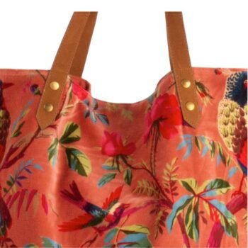 ARYA TERRA pirkinių krepšys – pirkinių krepšys moterims, patogus, veliūrinis, oranžinis : dizaino studija follow11.lt – Jovita Bingelytė