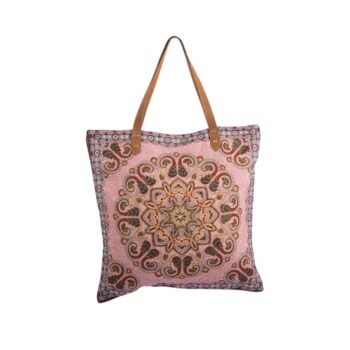 ÉLANE – stilingas pirkinių krepšys moterims, audinio, patogus, užsegamas : dizaino studija follow11.lt – Jovita Bingelytė