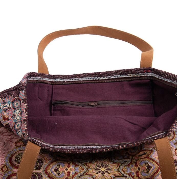 Pirkinių krepšys ÉLANE – pirkinių krepšys moterims, audinio, talpus, rožinė spalva : dizaino studija follow11.lt – Jovita Bingelytė