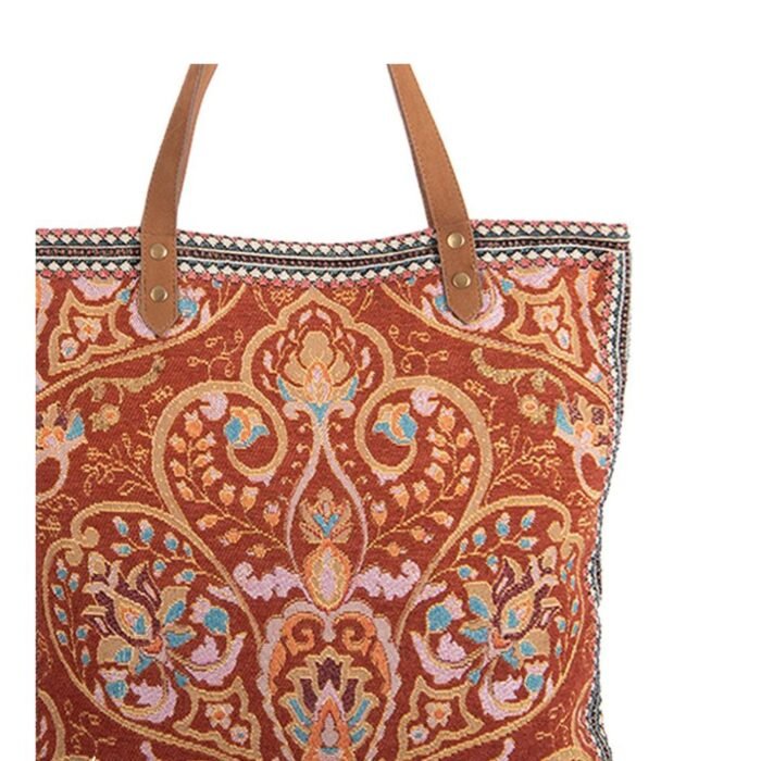 ELYA pirkinių krepšys – stilingas, moteriškas, su gėlių raštais, žakardinis : dizaino studija follow11.lt – Jovita Bingelytė