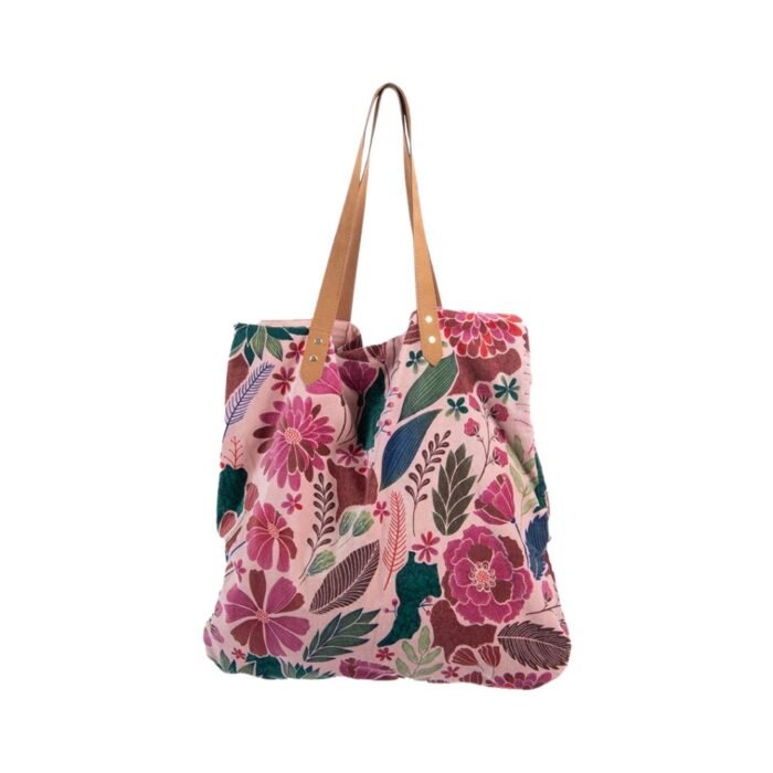 LUMA PINK – stilingas pirkinių krepšys moterims, veliūrinis, patogus : dizaino studija follow11.lt – Jovita Bingelytė