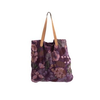 LUMA PURPLE – stilingas pirkinių krepšys moterims, veliūrinis, patogus : dizaino studija follow11.lt – Jovita Bingelytė