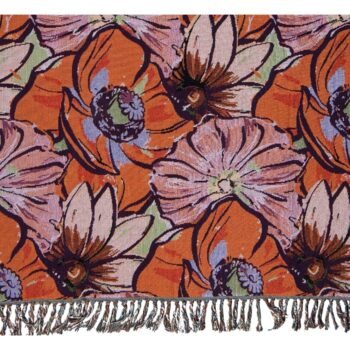 Pledas BLISSÉ – geltona, marga, oranžinė, stilingas ir jaukus : dizaino studija follow11.lt – Jovita Bingelytė