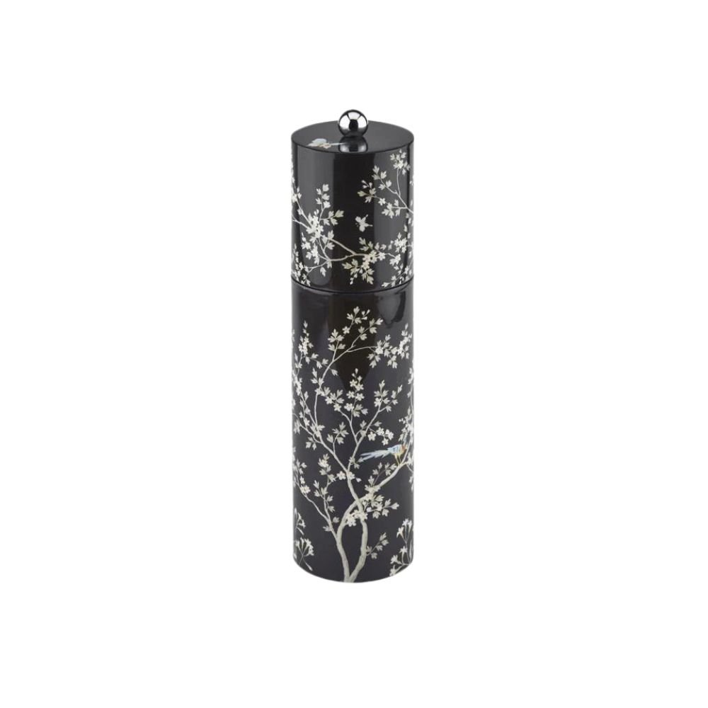 Prieskonių malūnėlis Chinoiserie, Juodas ornamentas : dizaino studija follow11.lt – Jovita Bingelytė
