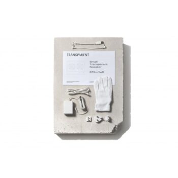 Garso kolonėlė Small Transparent Speaker : dizaino studija follow11.lt – Jovita Bingelytė