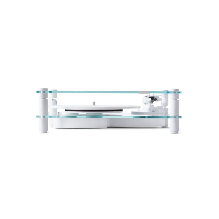 Vinilo plokštelių grotuvas Transparent Turntable, Baltas : dizaino studija follow11.lt – Jovita Bingelytė