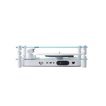 Vinilo plokštelių grotuvas Transparent Turntable, Baltas : dizaino studija follow11.lt – Jovita Bingelytė