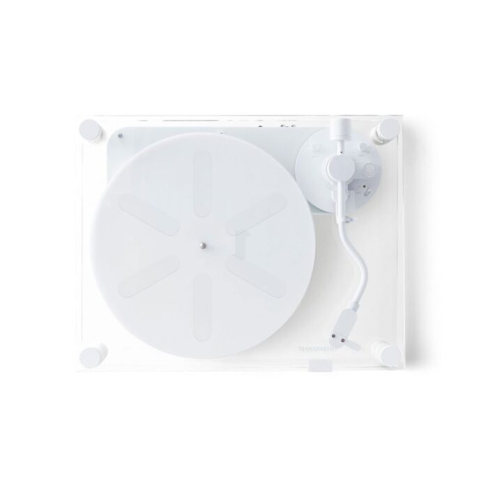 Vinilo plokštelių grotuvas Transparent Turntable, Baltas : dizaino studija follow11.lt – Jovita Bingelytė