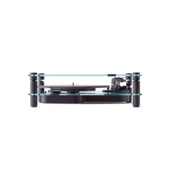 Vinilo plokštelių grotuvas Transparent Turntable, Juodas : dizaino studija follow11.lt – Jovita Bingelytė