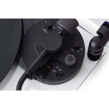 Vinilo plokštelių grotuvas Transparent Turntable, Juodas : dizaino studija follow11.lt – Jovita Bingelytė