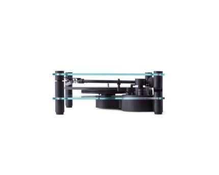 Vinilo plokštelių grotuvas Transparent Turntable, Juodas : dizaino studija follow11.lt – Jovita Bingelytė