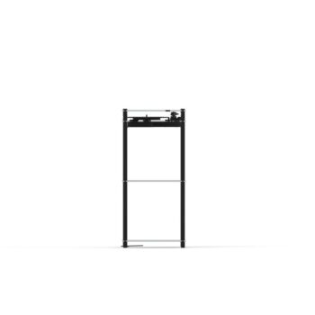 Vinilo plokštelių stovas Transparent Turntable Stand – juodas : dizaino studija follow11.lt – Jovita Bingelytė
