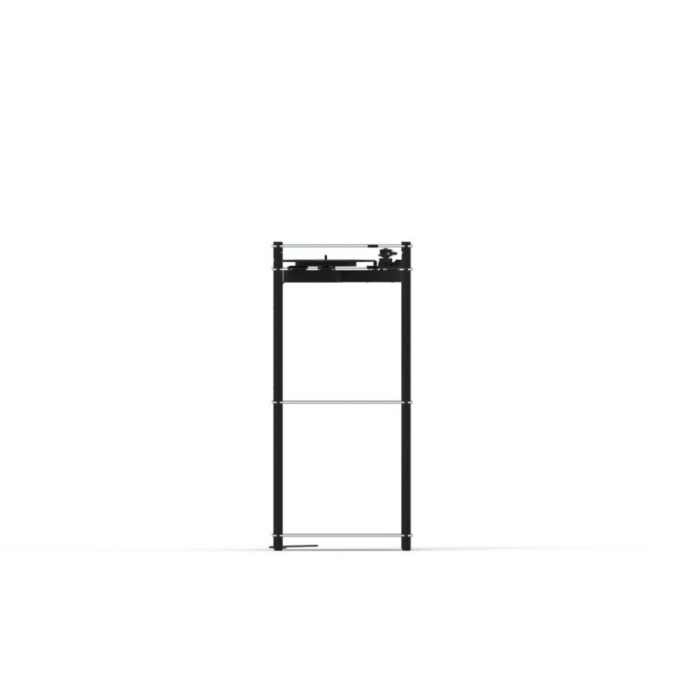 Vinilo plokštelių stovas Transparent Turntable Stand – juodas : dizaino studija follow11.lt – Jovita Bingelytė