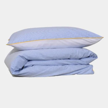 BLUE STRIPE YELLOW patalynė iš 100% organinės medvilnės | dizaino studija follow11.lt - Jovita Bingelytė