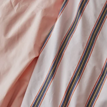 Gaivaus prisilietimo perkelio patalynė PINK DOBBY STRIPE | dizaino studija follow11.lt - Jovita Bingelytė
