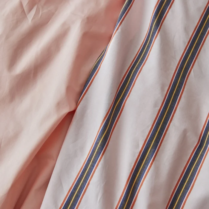 Gaivaus prisilietimo perkelio patalynė PINK DOBBY STRIPE | dizaino studija follow11.lt - Jovita Bingelytė
