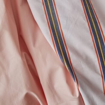 Elegantiška PINK patalynė su ryškiu oranžiniu apvadu | dizaino studija follow11.lt - Jovita Bingelytė
