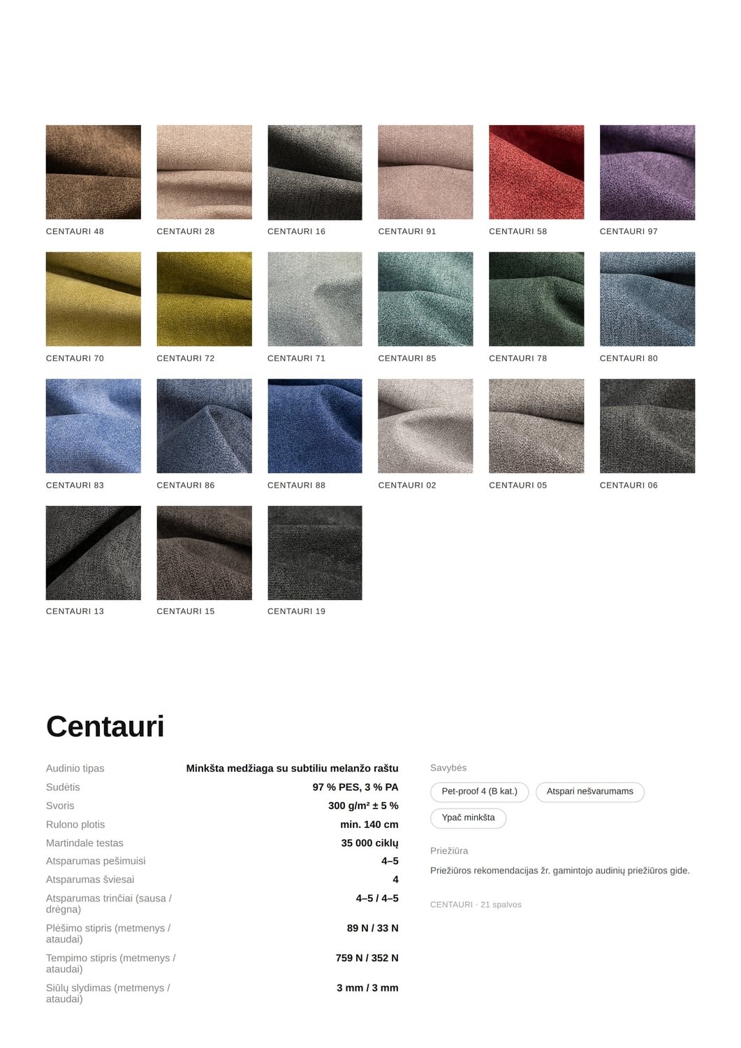 Audinys CENTAURI
