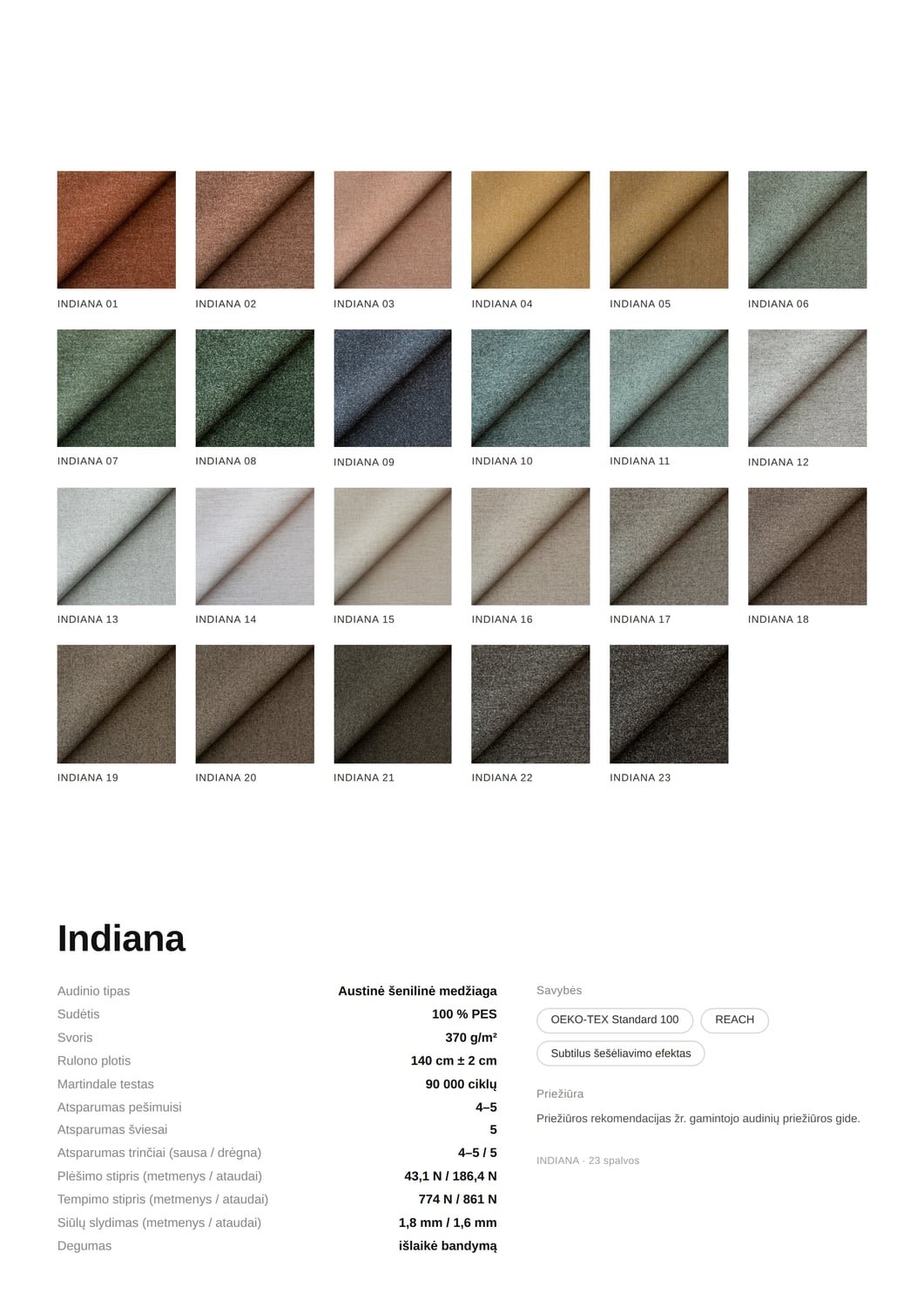 Audinys INDIANA