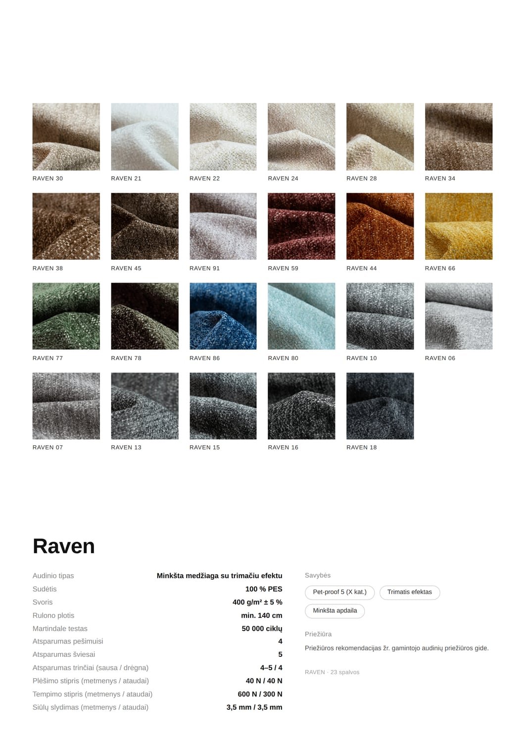 Audinys RAVEN
