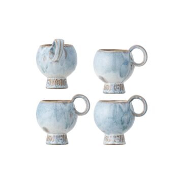 AVONLEA puodelių rinkinys (4 vnt), BLUE