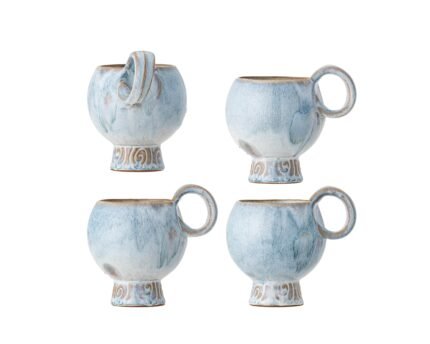 AVONLEA puodelių rinkinys (4 vnt), BLUE