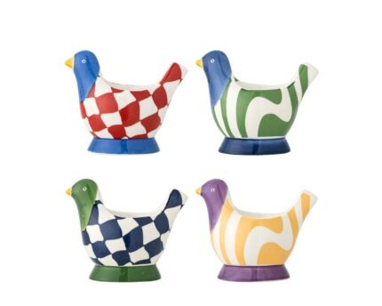 BIRDY kiaušinio indelių rinkinys (4 vnt), MULTI