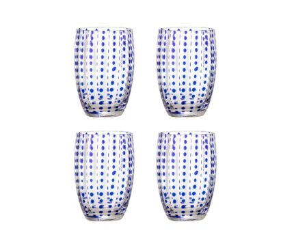 BRINLEY stiklinių rinkinys (4 vnt), BLUE