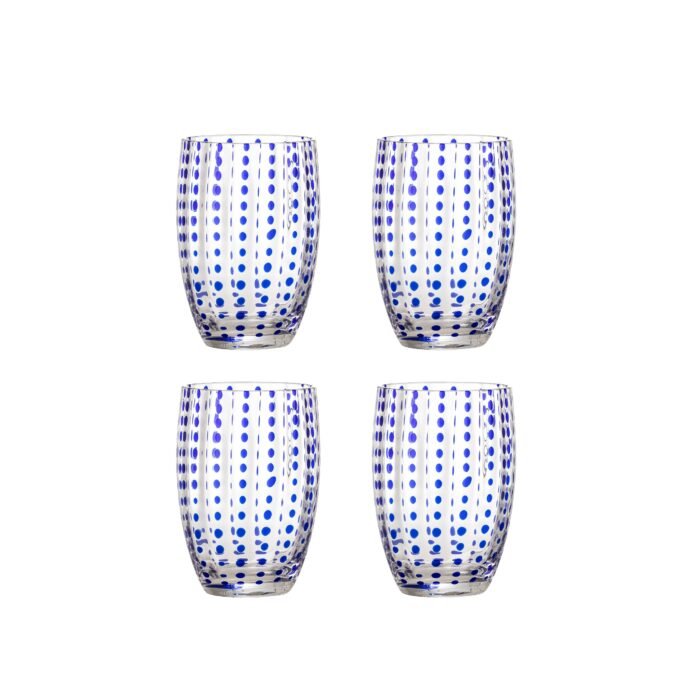 BRINLEY stiklinių rinkinys (4 vnt), BLUE