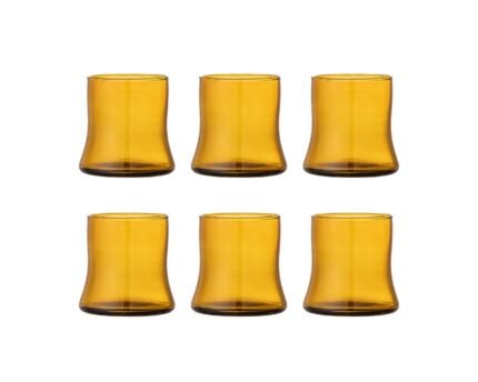 FLORENTINE stiklinių rinkinys (6 vnt), BROWN