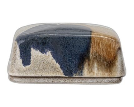 Jules Butter Box, Blue, Stoneware